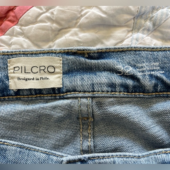 Pilcro Light Blue Embroidered Rose Boyfriend Jeans - Picture 13 of 16